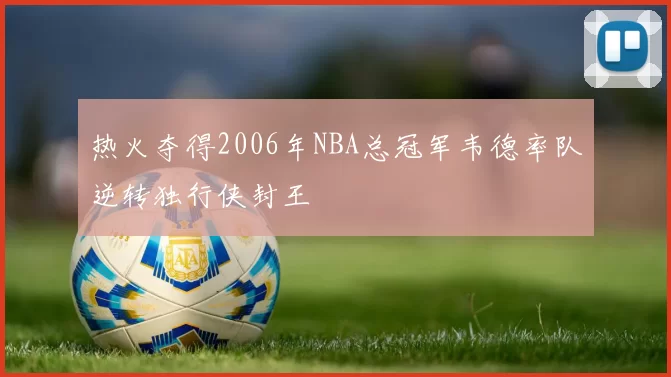 热火夺得2006年NBA总冠军韦德率队逆转独行侠封王